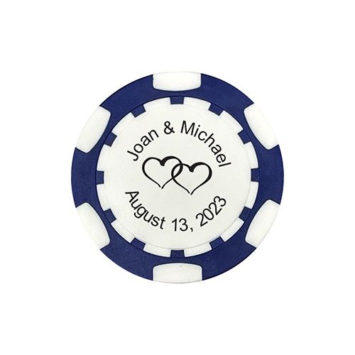 Wedding Poker Chip Table Favors
