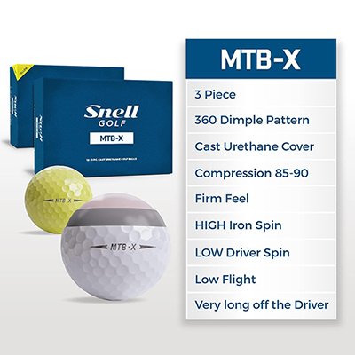 Snell MTB-X Golf Ball Benefits