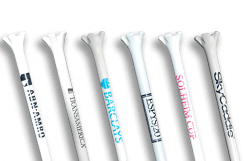 Logo golf tees
