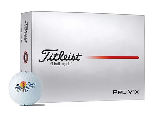 Titleist logo golf ball