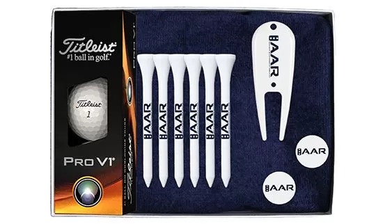 Callaway Chrome Soft custom logo golf balls, tees, markers, and logo pouch