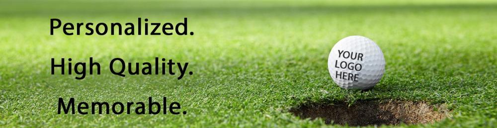 Featuring custom Titleist Pro v1 logo golf balls from Par Golf Supply