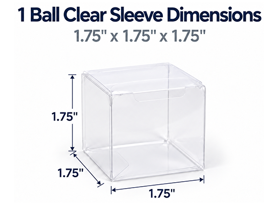 Golf Ball Clear Sleeve Dimensions