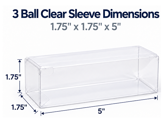 3 Ball sleeve clear stock packaging