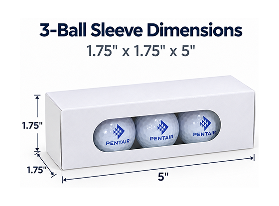 Stock Golf Ball Sleeve - 3 Ball
