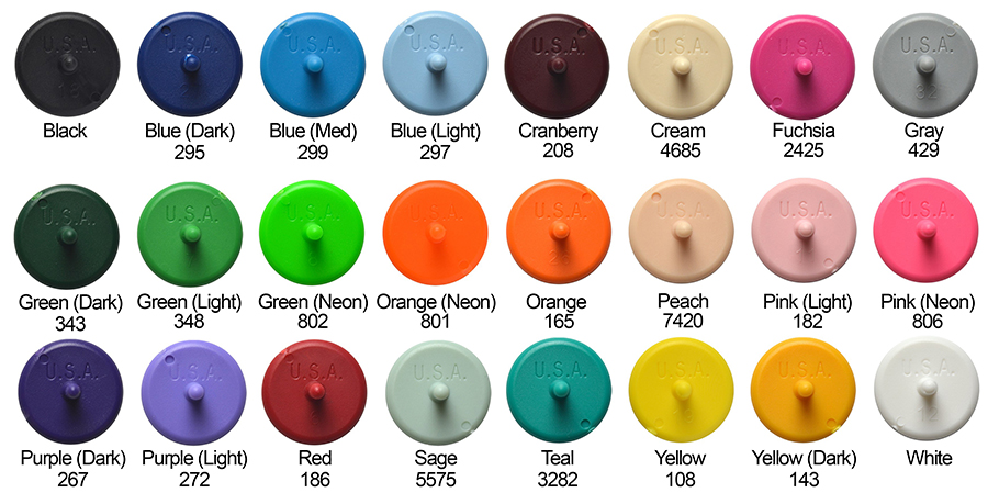 Plastic Ball Marker Colors