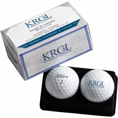 Snell custom logo golf ball with Lake Geneva 2017 tournament imprint