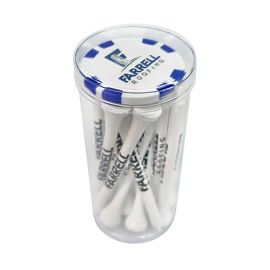 18 Golf Tees in Clear Tube