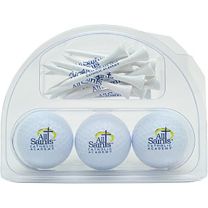 3 Golf Balls 18 Tees in Clear Pack