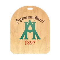 Wooden Arched Square Golf Bag Tag