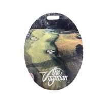 Oval shaped Photo Printed Golf Bag Tag