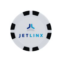 Black Poker Chip with Logo