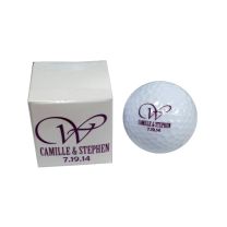 Wedding Golf Ball in Custom Box