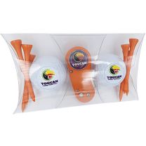 Clear Pillow Pack with Flix Divot Tool and Golf Balls & Tees