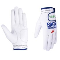 White Leather Golf  Glove with Custom Logo