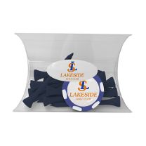 Clear Pillow Pack with Poker Chip and Golf Tees