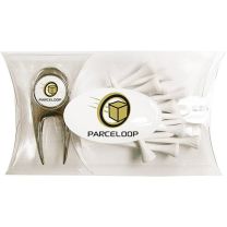 Clear Pillow Pack with Scotsmans Divot Tool and Non Printed Golf Tees