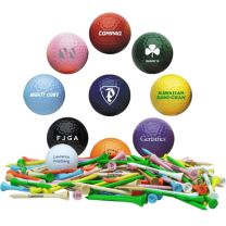 Colored Golf Balls and Tees