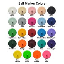 6 Wedge Golf Tees 2 Ball Markers in Polybag