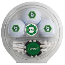 Custom Golf Ball and Tee Poker Chip Pack