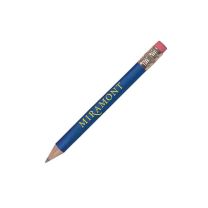 Round Golf Pencil - With Eraser