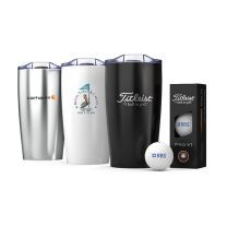 Titleist 3 Ball Custom Tumbler - Silver