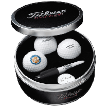 Titleist Golf Ball Tin with Stock Lid