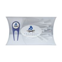 Clear Pillow Pack with Revo Divot Tool and Non Printed Golf Tees