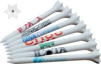 Performance Golf Tees with Sample Logos
