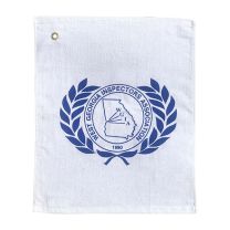 White Golf Towel with Logo