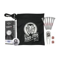 Black Zipper Bag Gift Pack with 3 Logo Golf Balls