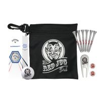 Black Zipper Bag Gift Pack with 3 Logo Golf Balls