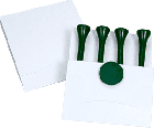 Golf Tee & Marker Matchbook Pack