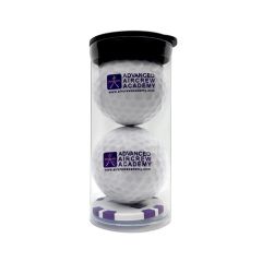 Golf Ball Tube with Poker Chip