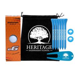Drawstring Bag  with Plastic Divot Tool & Accessories