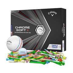 Callaway Chrome Soft X and Golf Tees