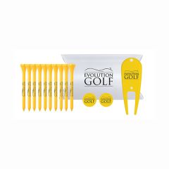 10 Golf Tees 2 Ball Markers & 1 Divot Tool in Pillow Pack