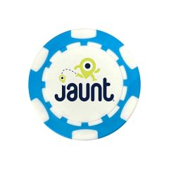 Blue Poker Chip with Logo