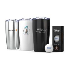 Titleist 3 Ball Custom Tumbler - Silver