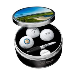 Titleist Golf Ball Tin Custom Lid inside