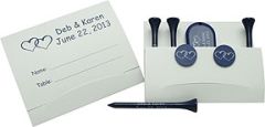 Wedding Golf Tees & Markers in Matchbook Pack