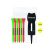 Polybag - 6 Tees 2 Markers 1 "Ergo Green" Divot Tool