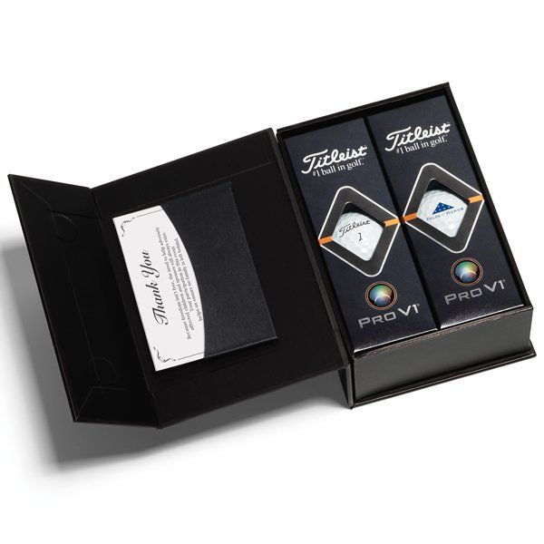 The perfect gift for your corporate clients or participants at your next  golf event. The Titleist gift box features 1 dozen…