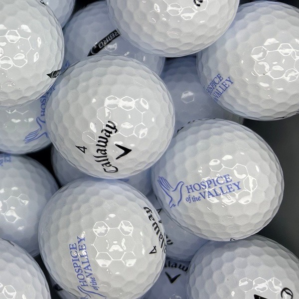 Callaway custom golf balls printed with a company logo