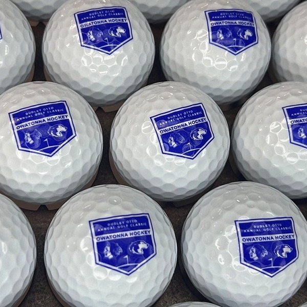 Custom golf balls printed for a golf tournament
