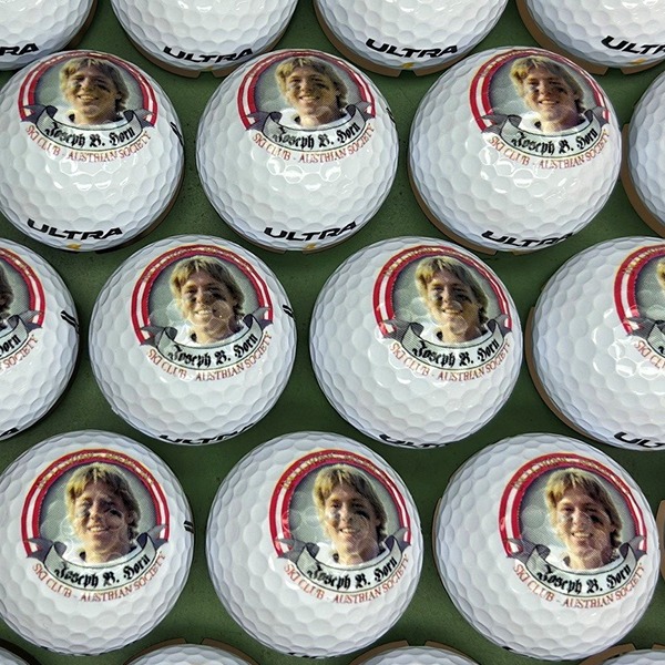 Wilson Ultra personalized golf balls printed with a full-color photo