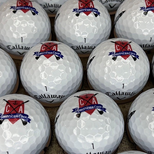 Callaway custom golf balls printed for a commemorative event