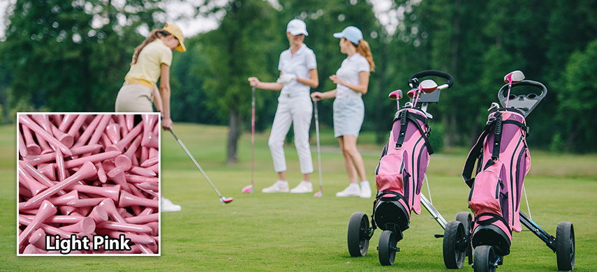 Pink Golf Bags with Custom Golf Bags Tags