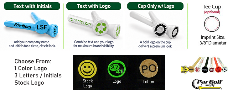 Cup Imprinted Golf Tees