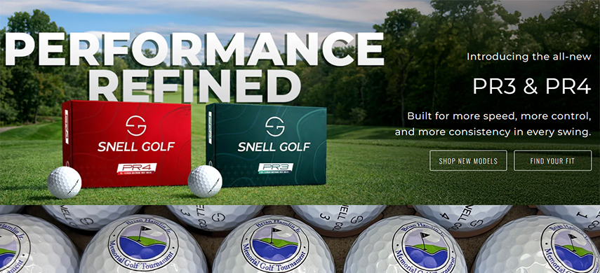 Snell Logo Golf Balls